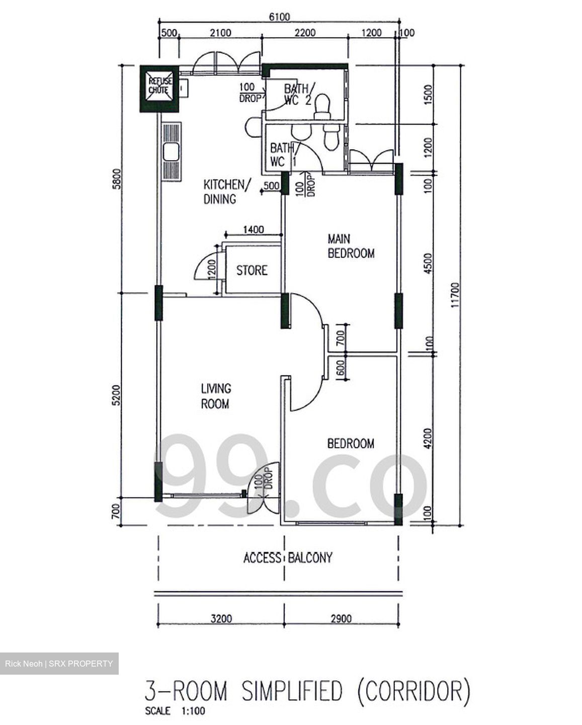 Blk 209 Serangoon Central (Serangoon), HDB 3 Rooms #594191301
